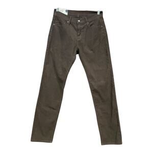 Marine Layer Pants Men Brown Corduroy Slim Straight 33x32